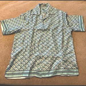 Dior Silk Oblique Shirt in Blue